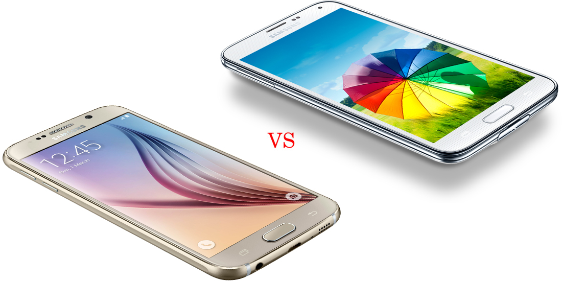 Samsung Galaxy S6 versus Samsung Galaxy S5 4